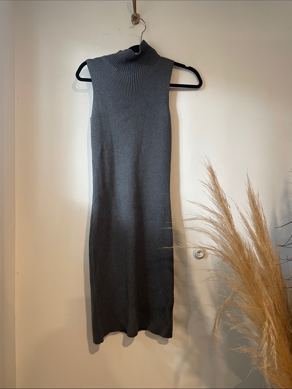 J. McLaughlin Jules Sleeveless Ribbed Mock Turtleneck Sweater Dress Sz XS B139